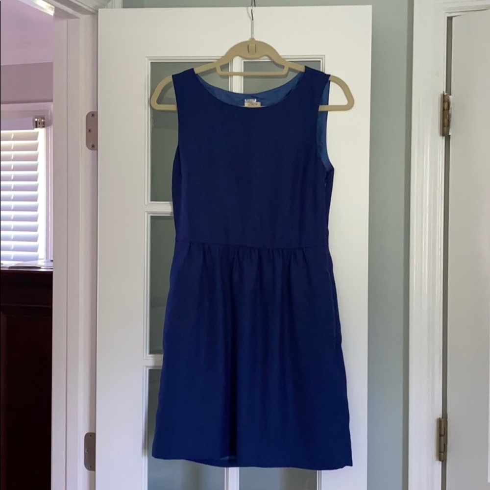 Blue Chiffon J. Crew Dress